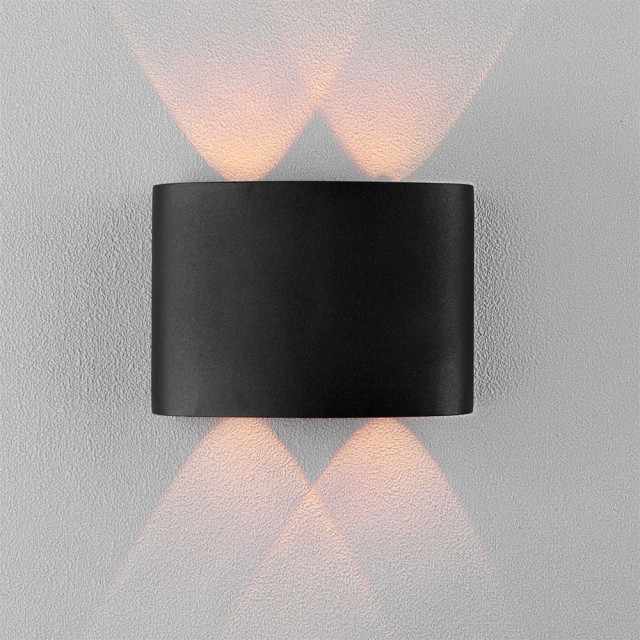 Светильник Полусфера FSD-009 фасадный 4Вт 3000К 2 луча IP65 220 В металл черный