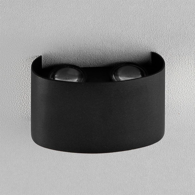 Светильник Полусфера FSD-009 фасадный 4Вт 3000К 2 луча IP65 220 В металл черный