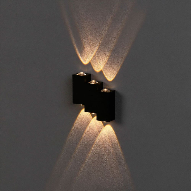 Светильник Луч FSD-011 фасадный 6 Вт 3000К 3 луча IP65 220 В металл черный