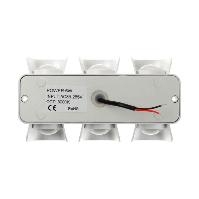 Светильник Элегант FSD-042 фасадный 6 Вт 3000К 3 луча IP65 220 В пластик белый