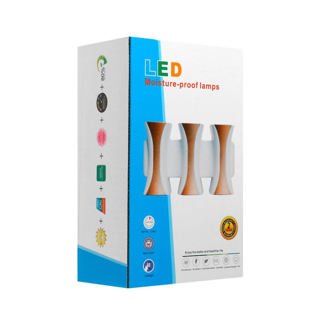 Светильник Элегант FSD-042 фасадный 6 Вт 3000К 3 луча IP65 220 В пластик черный