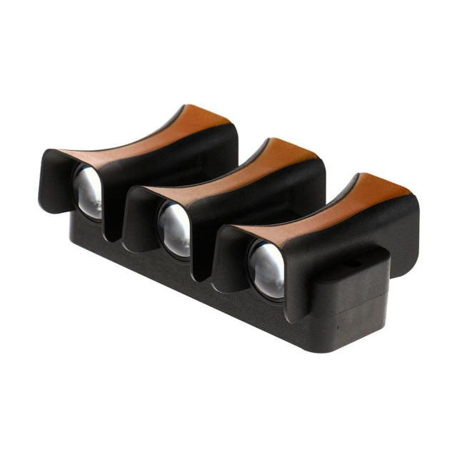 Светильник Элегант FSD-042 фасадный 6 Вт 3000К 3 луча IP65 220 В пластик черный