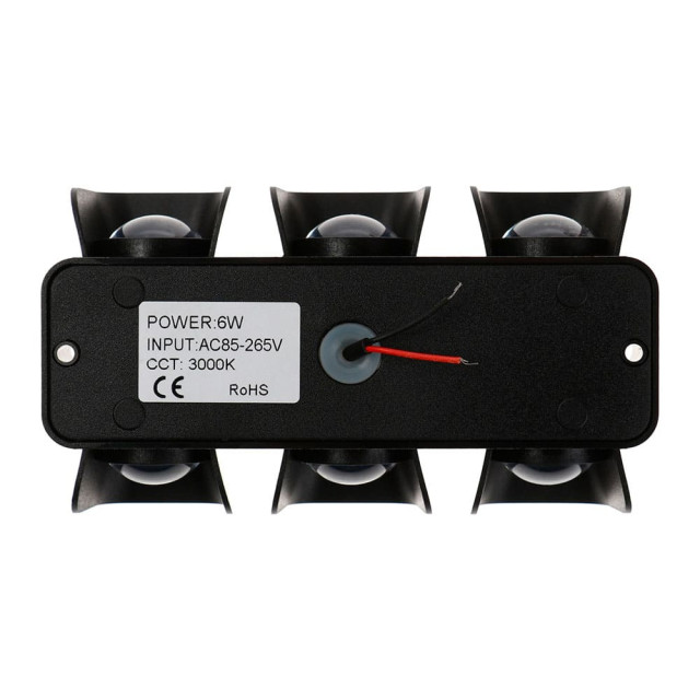 Светильник Элегант FSD-042 фасадный 6 Вт 3000К 3 луча IP65 220 В пластик черный