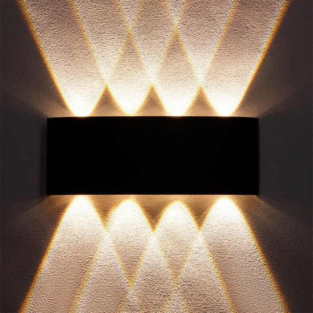 Светильник Полусфера FSD-100 фасадный 8 Вт 3000К 4 луча IP65 220 В металл черный