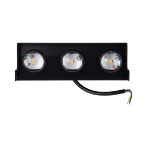 Светильник Каскад FSD-093 фасадный 3 Вт 3000К 3 луча IP65 220 В металл черный