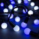 Гирлянда Luazon Lighting Нить Шарики уличная бело-синий свет 10 м