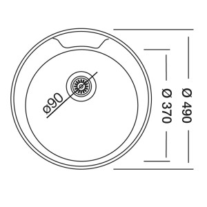Мойка кухонная КромРус EC-245 49 см