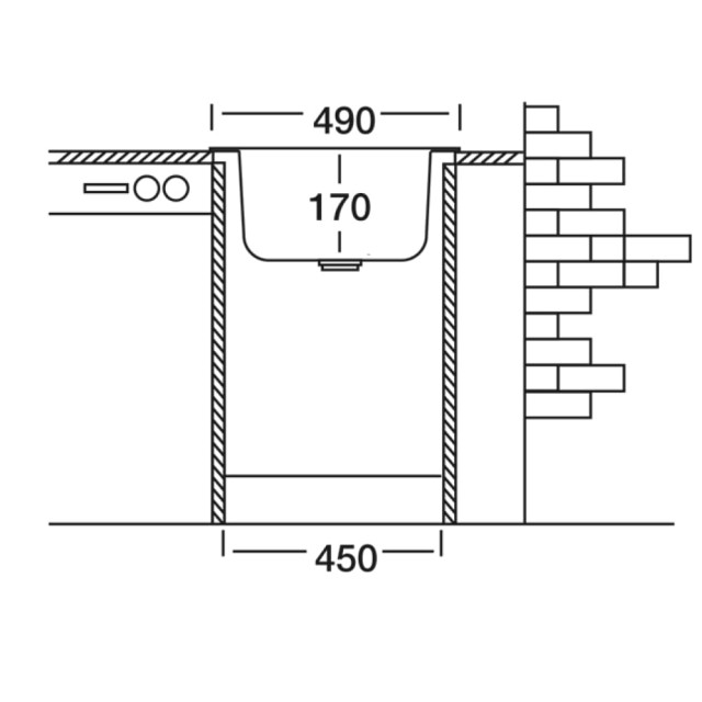 Мойка кухонная КромРус EC-245 49 см