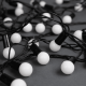 Гирлянда Luazon Lighting Нить Шарики уличная белый свет 10 м