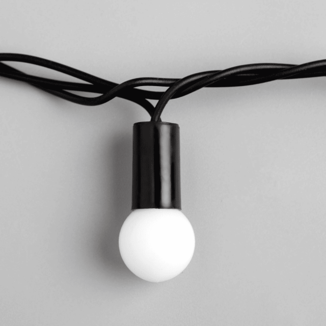 Гирлянда Luazon Lighting Нить Шарики уличная белый свет 10 м