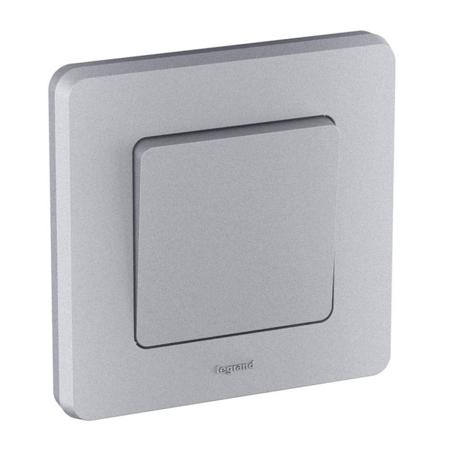Выключатель Legrand Inspiria 673602 алюминий