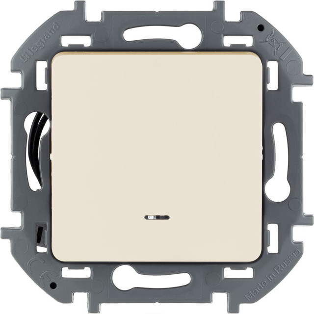 Выключатель Legrand Inspiria с подсветкой 673611 слоновая кость Выключатель Legrand Inspiria с подсветкой 673611 слоновая кость