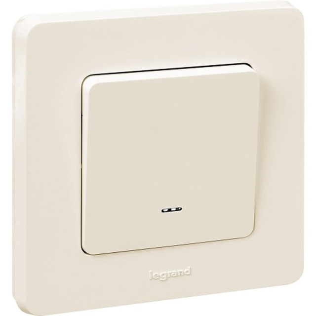 Выключатель Legrand Inspiria с подсветкой 673611 слоновая кость Выключатель Legrand Inspiria с подсветкой 673611 слоновая кость