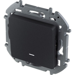 Выключатель с подсветкой Legrand Inspiria 673613 антрацит