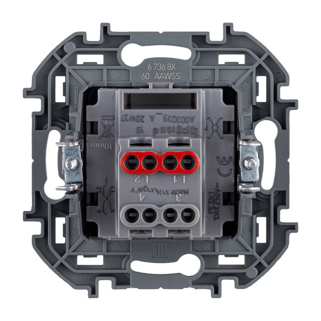 Выключатель промежуточный Legrand Inspiria 673682 алюминий