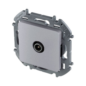 Розетка TV Legrand Inspiria 673852 звезда 1.5дБ алюминий