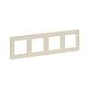 Рамка Legrand Inspiria 673961 4 поста слоновая кость