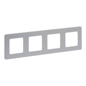 Рамка Legrand Inspiria 673962 4 поста алюминий