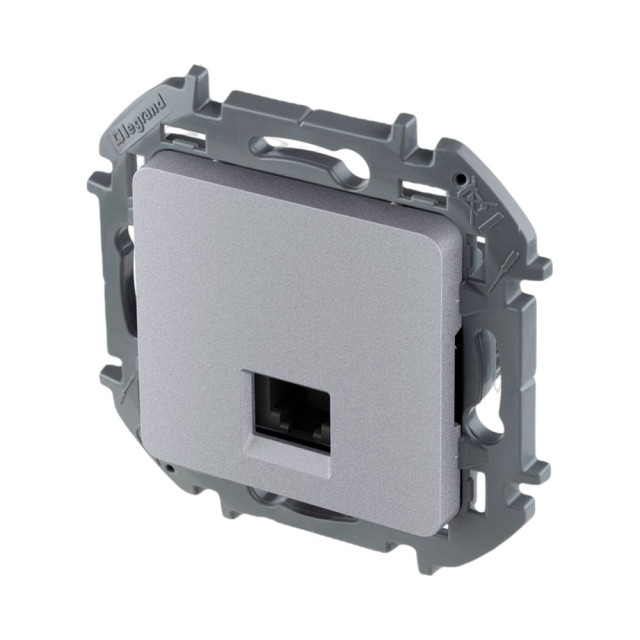 Розетка Legrand Inspiria 673827 1*RJ-45 UTP CAT5E алюминий