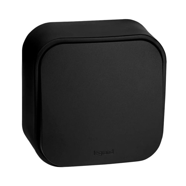 Выключатель Legrand Quteo 782471 черный матовый