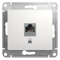 Розетка компьютерная Schneider Electric Glossa GSL000181К RJ45 кат. 5Е белая