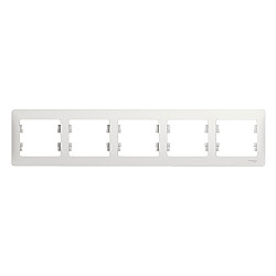 Рамка Schneider Electric Glossa GSL000105 горизонтальная 5 постов белая