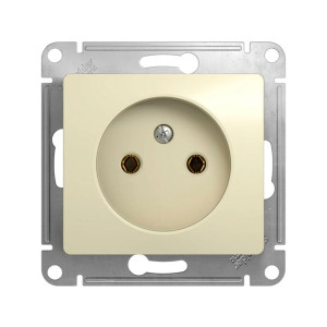 Розетка Schneider Electric Glossa GSL000241 1 место без заземления бежевый