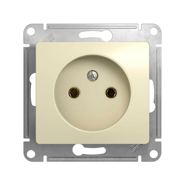 Розетка Schneider Electric Glossa GSL000241 1 место без заземления бежевый