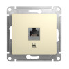 Розетка компьютерная Schneider Electric Glossa GSL000281К RJ45 кат. 5Е бежевая