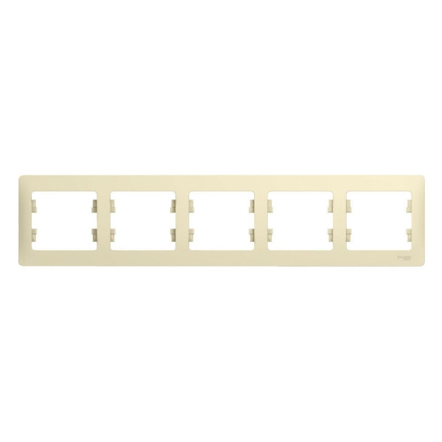 Рамка Schneider Electric Glossa GSL000205 5 постов горизонтальная бежевый