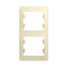 Рамка Schneider Electric Glossa 000206 2-постовая вертикальная
