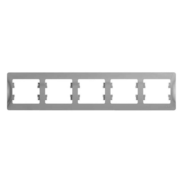Рамка Schneider Electric Glossa GSL000305 5 постов горизонтальная алюминий