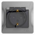 Розетка Schneider Electric Glossa GSL000348 алюминий
