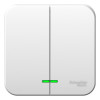 Выключатель Schneider Electric Blanca BLNVA105111 2 клавиши с подсветкой белый
