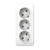 Розетка Schneider Electric Blanca BLNRA010311 3-местная с заземлением без шторки белая