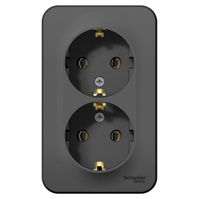Розетка Schneider Electric Blanca BLNRA010216 с заземлением антрацит