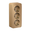 Розетка Schneider Electric Blanca BLNRA010314 3-местная с заземлением без шторки титан