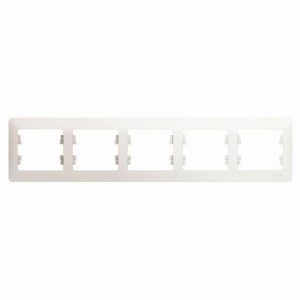 Рамка Schneider Electric Glossa GSL000605 5 постов горизонтальная перламутр
