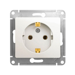 Розетка Schneider Electric Glossa GSL000643 с заземлением перламутр