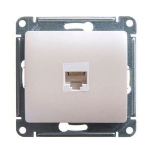 Розетка компьютерная Schneider Electric Glossa GSL000681К RJ45 перламутр