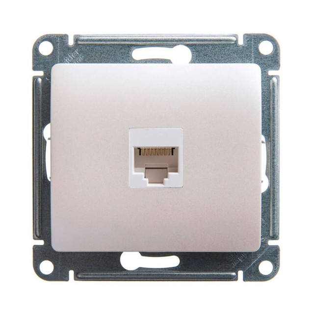 Розетка компьютерная Schneider Electric Glossa GSL000681К RJ45 перламутр
