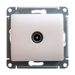 Розетка ТВ Schneider Electric Glossa GSL000691 оконечная 1DB перламутр