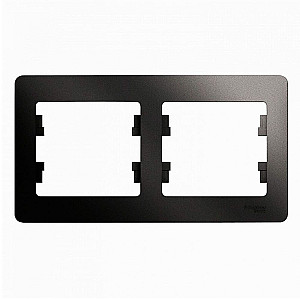Рамка Schneider Electric Glossa GSL000702 2 поста горизонтальная антрацит