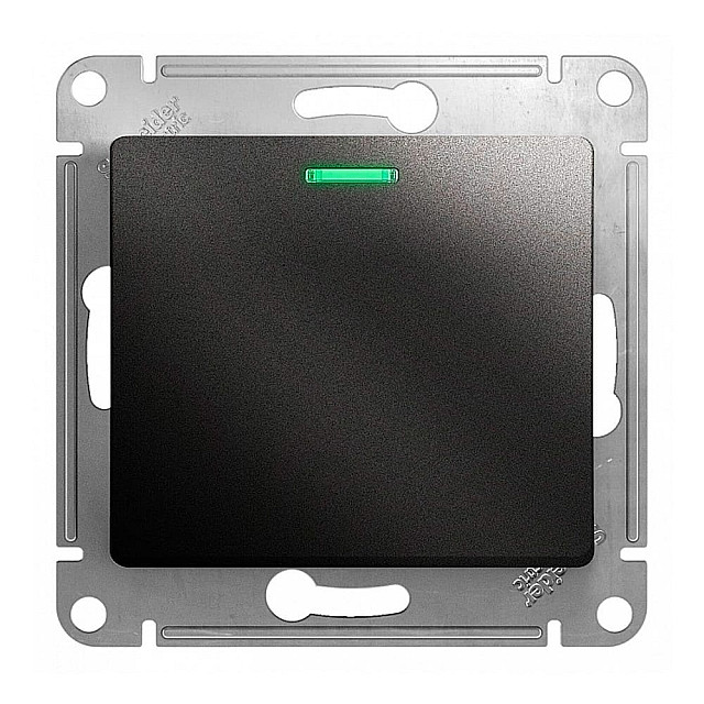 Выключатель Schneider Electric Glossa GSL000713 1 клавиша с подсветкой антрацит Выключатель Schneider Electric Glossa GSL000713 1 клавиша с подсветкой антрацит
