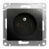 Розетка Schneider Electric Glossa GSL000741 без заземления антрацит