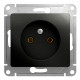 Розетка Schneider Electric Glossa GSL000741 без заземления антрацит