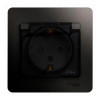 Розетка Schneider Electric Glossa GSL000748 1 гнездо антрацит