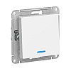Выключатель Schneider Electric AtlasDesign ATN000113 с подсветкой белый
