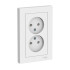 Розетка Schneider Electric AtlasDesign ATN000120 2-местная без заземления белая
