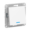 Переключатель Schneider Electric AtlasDesign ATN000163 с подсветкой белый